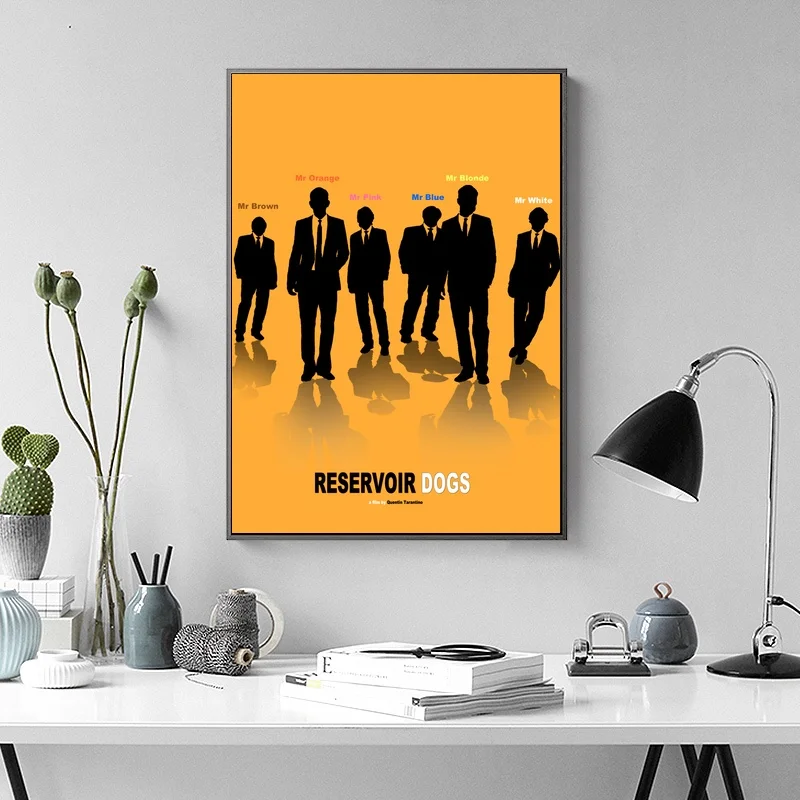 

Reservoir Dogs Movie TV Poster Wall Art Wall Decor Silk Prints Art Poster Paintings for Living Room