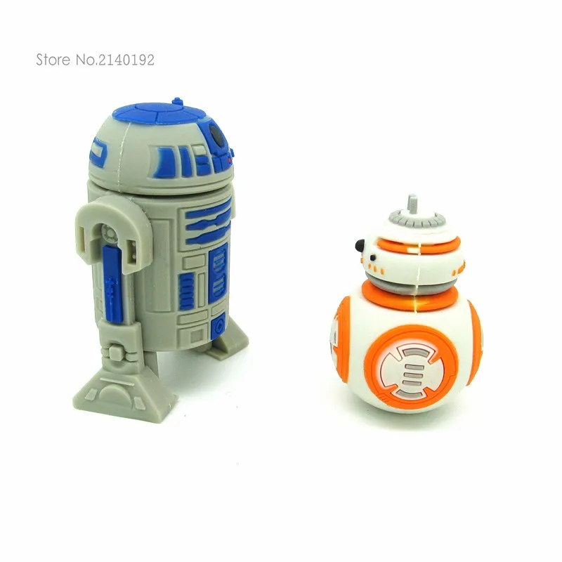 Star Wars R2-D2 Robot 4GB 8GB 16GB 32GB USB 2.0 Flash Drive Memory Stick lot 