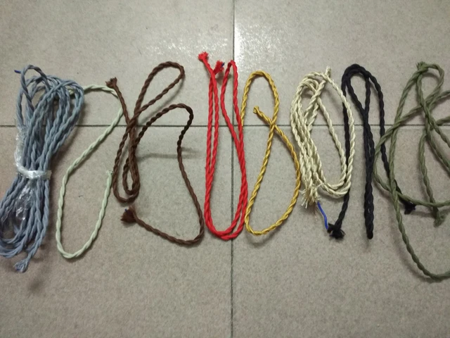 2 0 75 2m Lot Edison Textile Cable Fabric Wire Chandelier Pendant 2 0 75 2m Lot Edison Textile Cable Fabric Wire Chandelier Pendant Lamp Wires Braided