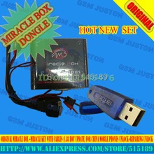 Hot Sale Original Miracle box +Miracle key with cables (1.88 hot update) for china mobilephones Unlock+Repairing unlock freeship