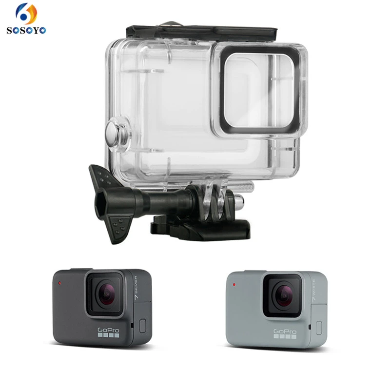 Electronics Waterproof Housing Case For Gopro Hero7 Silver Hero7 White With Anti Fog Inserts Accessories Suitable For Underwater Diving Photography 45m Protective Shell Underwater Photography