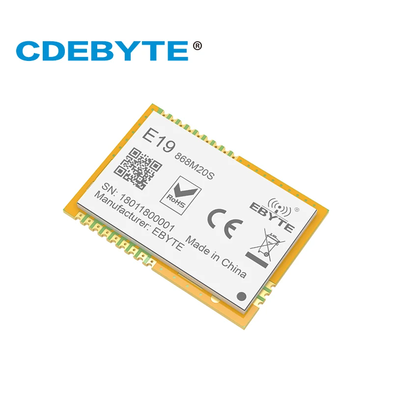 E19 868M20S Lora большой диапазон SX1276 868 МГц 100 мВт печать антенна отверстия IoT uhf