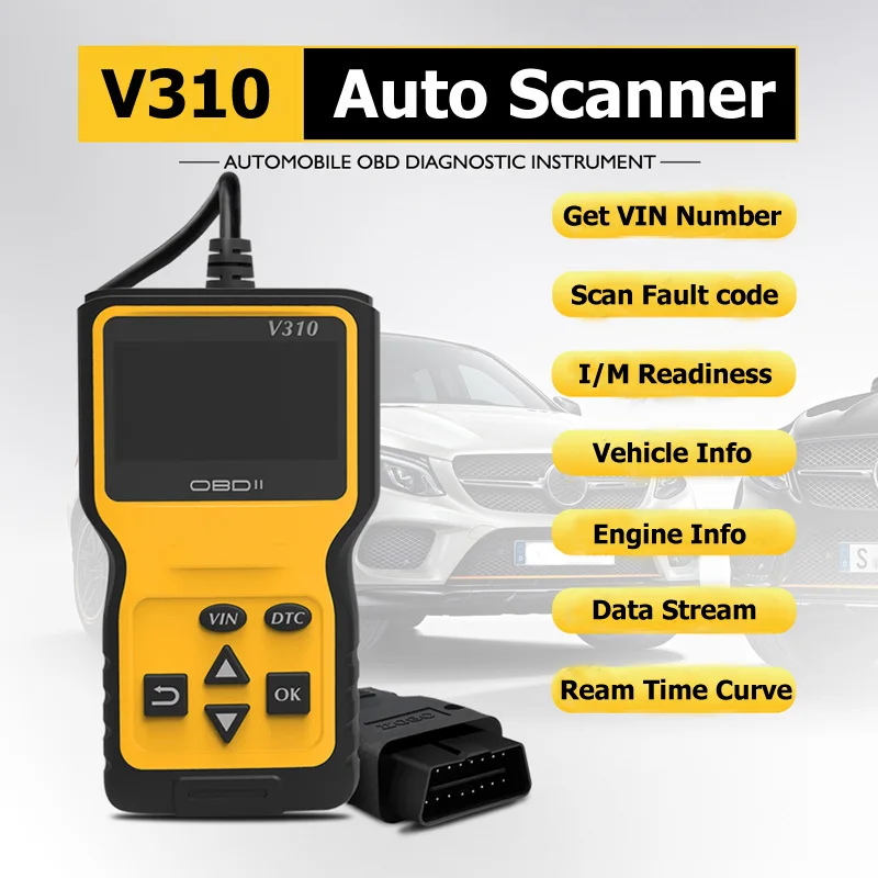 Aganippe V310 автоматический диагностический сканер инструмент OBD2 автомобильный сканер EOBD код ридер для диагностики автомобиля Поддержка всех OBD протоколов
