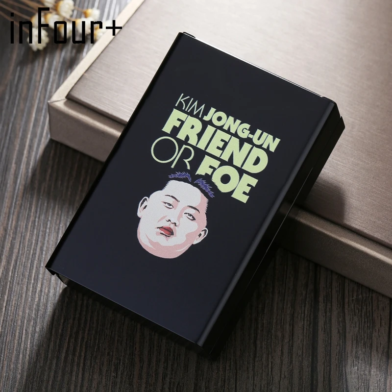 Kim King 20 Cigarettes Case Novelty Metal Cigarette Box Smoking