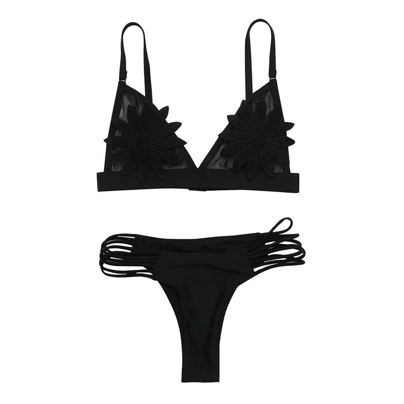 Women's Sexy Bikini Swimsuit Push-up Padded Bra Floral Bikini Set Swimwear Bathing Bandege Bikinis set 2019 new arrival #4F27 (3)