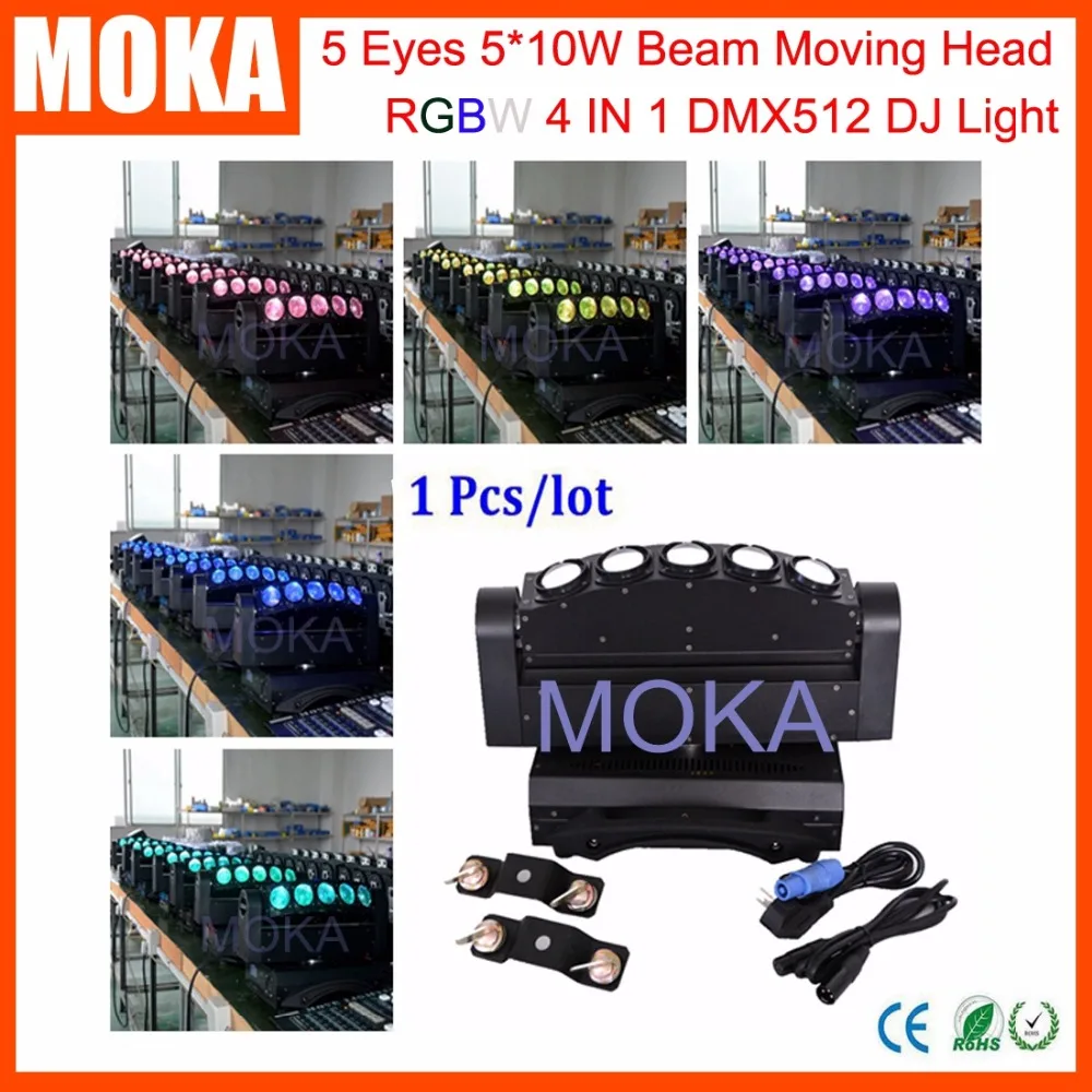 

Factory Price 5 Eyes Moving Head Beam 5*10W LED RGBW 4IN1 Stage Disco Light for Indoor Outdoor Fashion Show Big Event