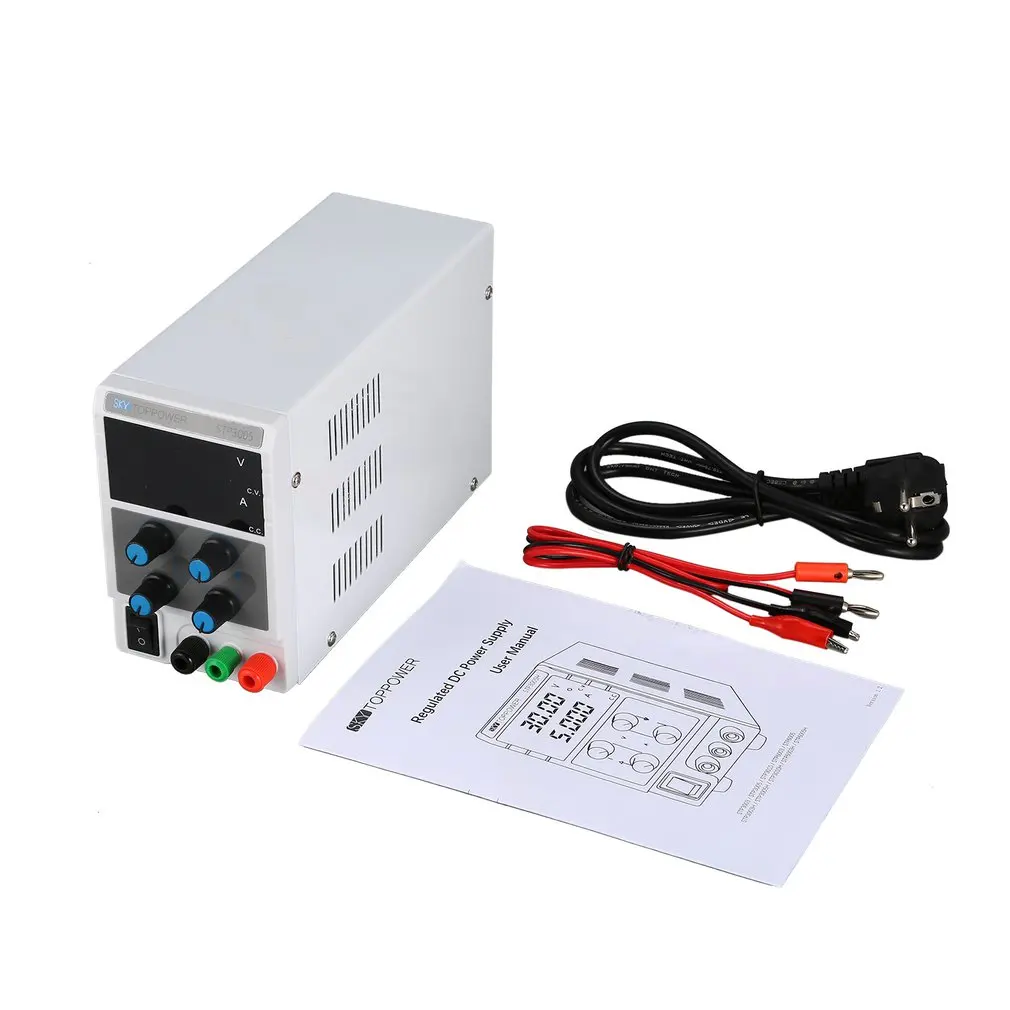

30V/5A Digital DC Power Supply Current Voltage Adjustable Switching Variable Stabilized Volt Regulator Electric Maintenance
