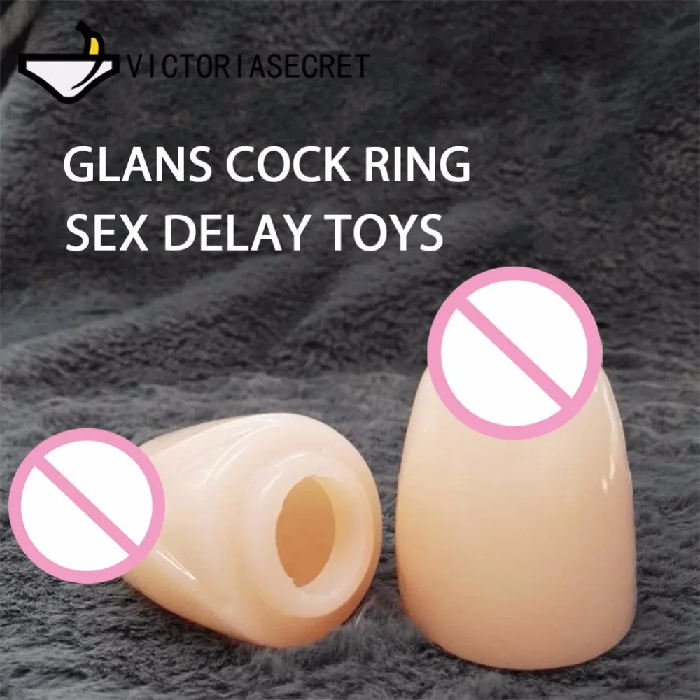 2 Pcs Glans Cock Ring Men Silicone Penis Sleeve Extension Condom Adult Sex Product Erotic Toys Dick Condoms For Men Sex Toys