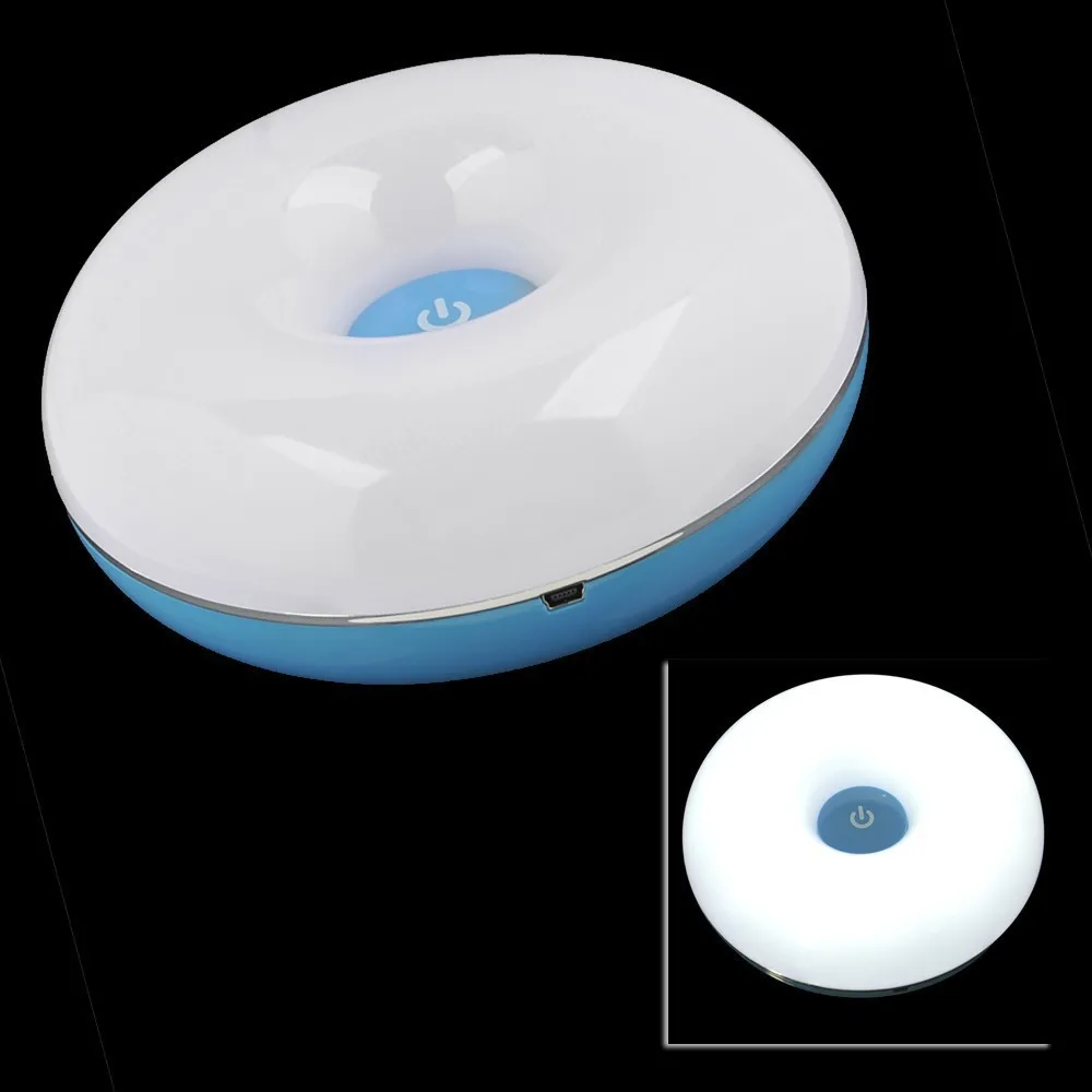 

0.84W Energy Saving Eco Friendly Mini Donuts USB Charging LED Table Lamp Touch Sensor Novelty light for Restroom Study and Bar
