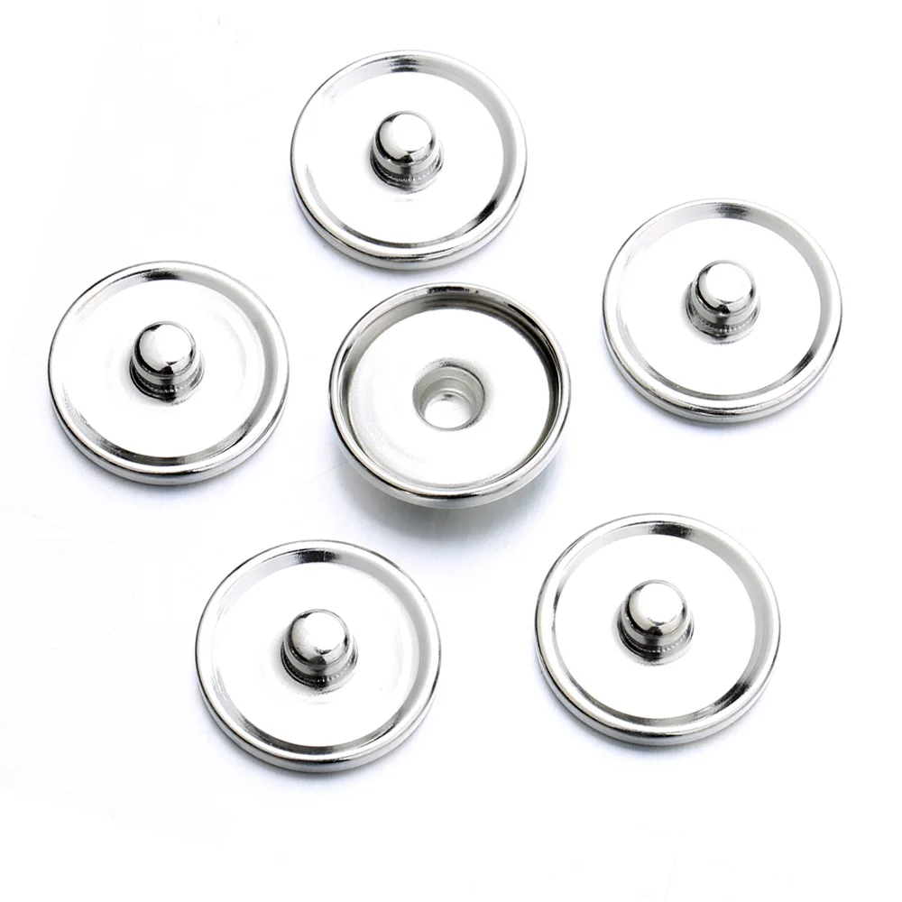 Gabcus Snap Jewelry Snap Button Necklace Fit 12mm 18mm Snap Buttons Metal Color: Fit 12mm Snap Button