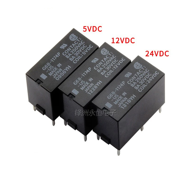 2 шт./лот реле G6B-1174P-US-5VDC 12VDC 24VDC 4PIN 8A | Обустройство дома
