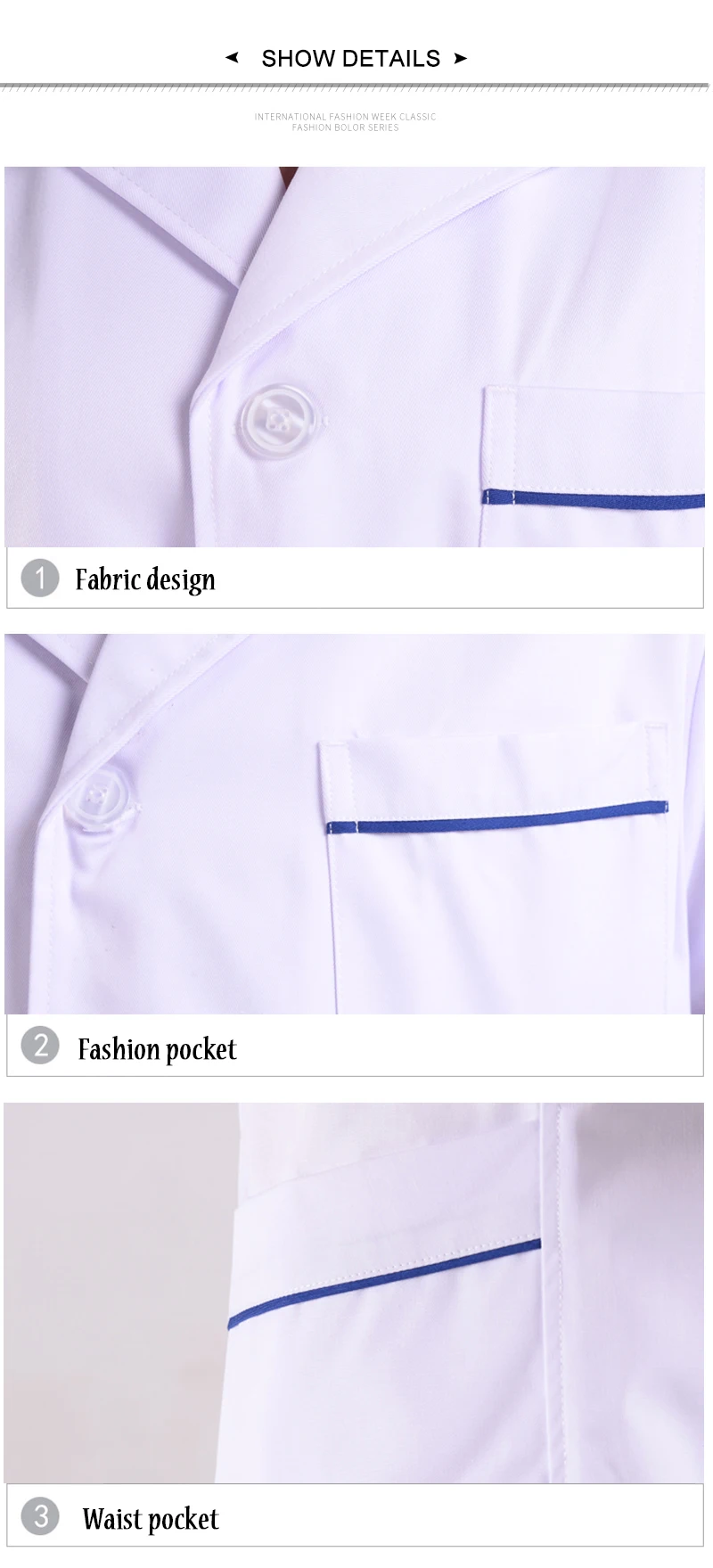 Новая униформа медсестры Женская медицинская одежда летняя больница доктор одежда аптека лабораторное пальто рабочая одежда медицинские белые пальто хлопок
