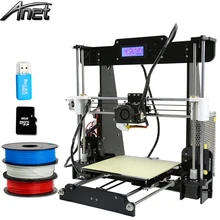 Updated Anet A8 3d-printer diy Large Printing Size Precision Reprap Prusa i3 DIY 3D Printer kit with Filament Card Video +Tools