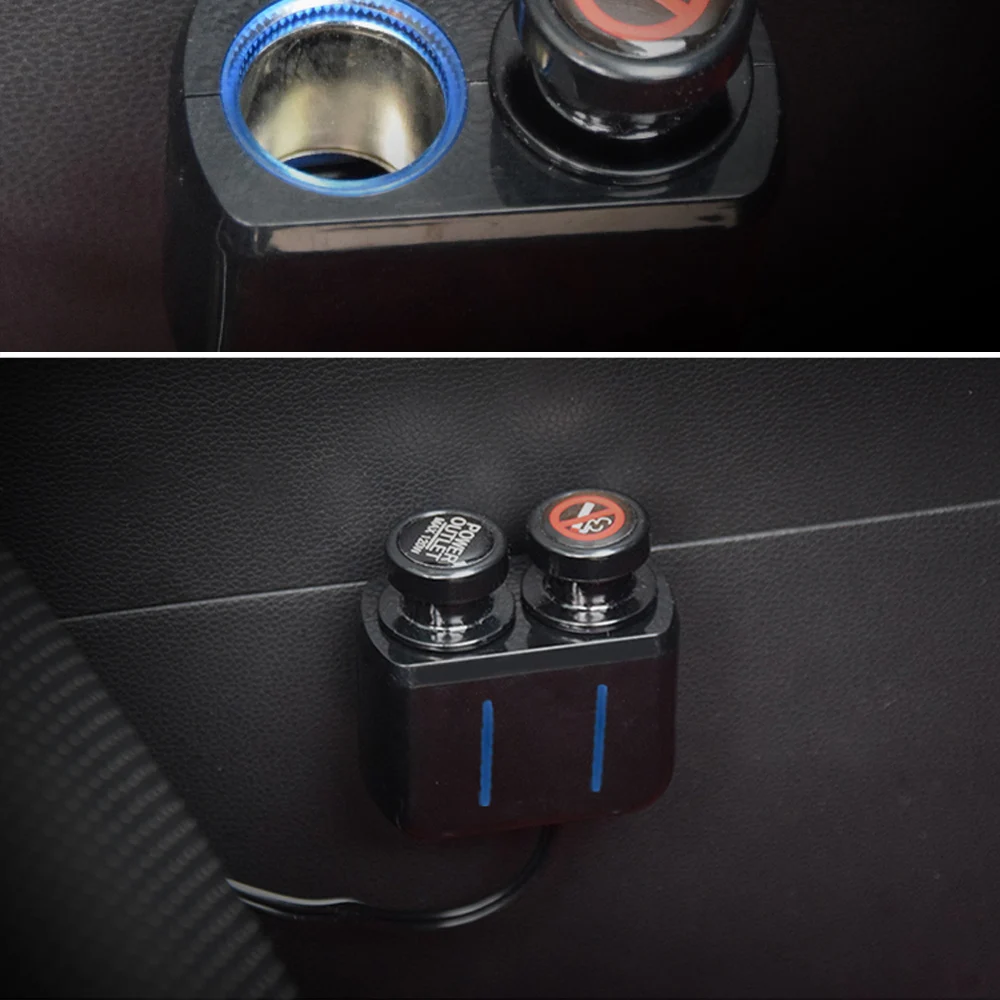 LEEPEE автомобиля Зарядное устройство Подключение к автомобильному прикуривателю автомобиля Стайлинг Универсальный черный 2 шт./компл. Пылезащитный чехол