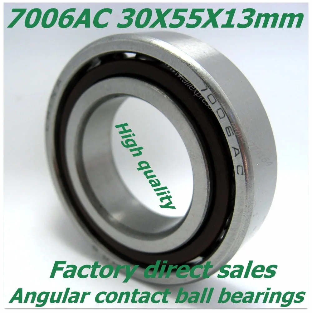 Buy 30mm diameter Angular contact ball bearings 7006