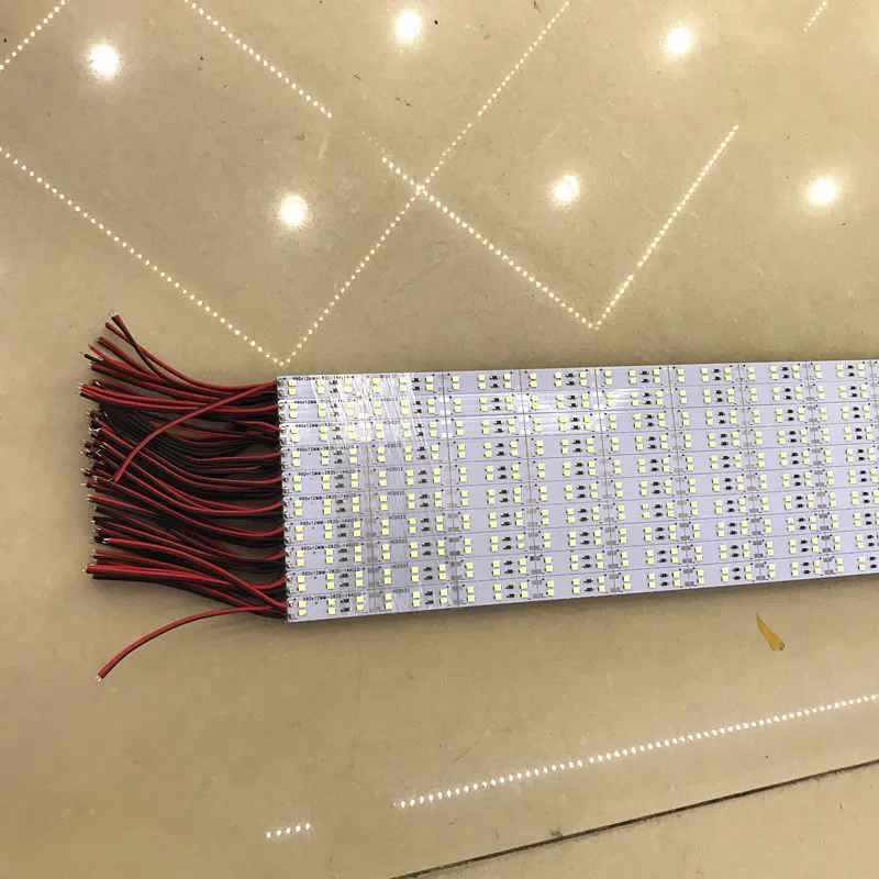 Адвокатского сословия СИД светильник 2835 72led/pc 144 светодиодов/M Led Жесткий адвокатского сословия СИД светильник двойная линия 12В СИД полоса жесткая светильник 10 шт./лот 50 см/шт