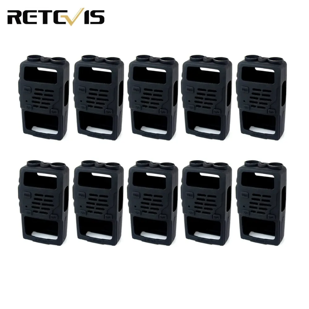 

10pcs Rubber Soft Handheld Case Holster for Retevis RT5R BAOFENG UV-5R TF-UV985 TYT TH-F8 Walkie Talkie C9012A