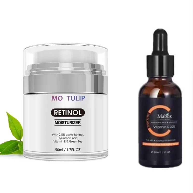MABOX Retinol Argireline алоэ вера коллаген пептиды против морщин Сыворотка для ухода за
