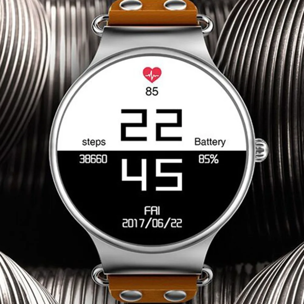 

Fashionable Bluetooth 3G with WIFI Leather Strap Android System Smart Watch Wristband Watch