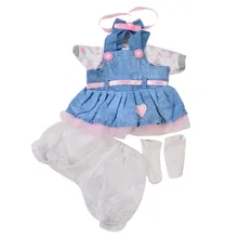 Модная кукольная одежда костюм для детей 16-17 дюймов кукла ручной работы платье куклы реборн кукла для девочек аксессуары для детей детские подарки