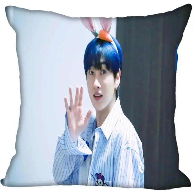 Пользовательские Kpop супер Junior Lee Hyuk Jae Печатных Квадратных шелковые наволочки 40x40 см, 35x35 см одна сторона атласная наволочка индивидуальный логотип - Цвет: 8