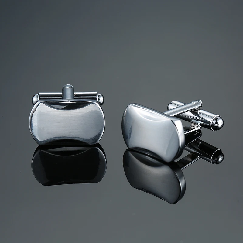 French Shirt Metal ellipse Men Jewelry Unique Wedding Groom Men Cuff