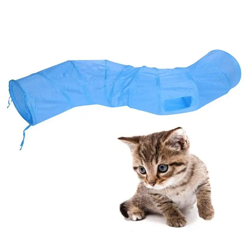 S Shape 2 Holes Cat Tunnel Toy Funny Pet Foldable Collapsible Tunnel Tubes for Rabbit Kitten Puppy Plaything Play Pet Cat Toys S Shape 2 Holes Cat Tunnel Toy Funny Pet Foldable Collapsible Tunnel Tubes for Rabbit Kitten Puppy Plaything Play Pet Cat Toys