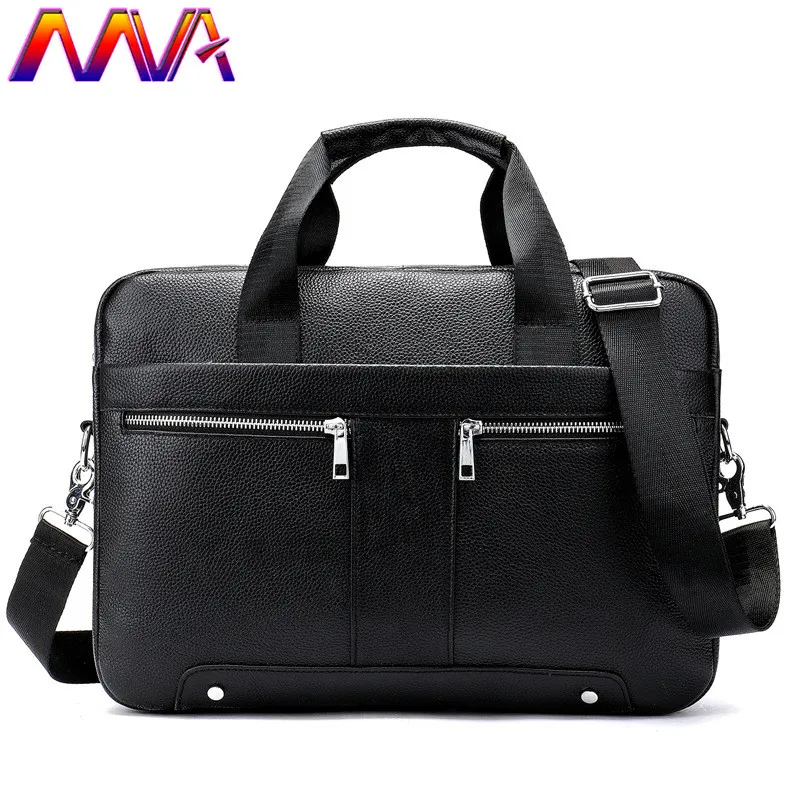 

MVA Genuine Leather Men`s Briefcase Newly Arrival Men`s Vintage Handbag Notebook Computer Shoulder Bag Casual Men Briefcase