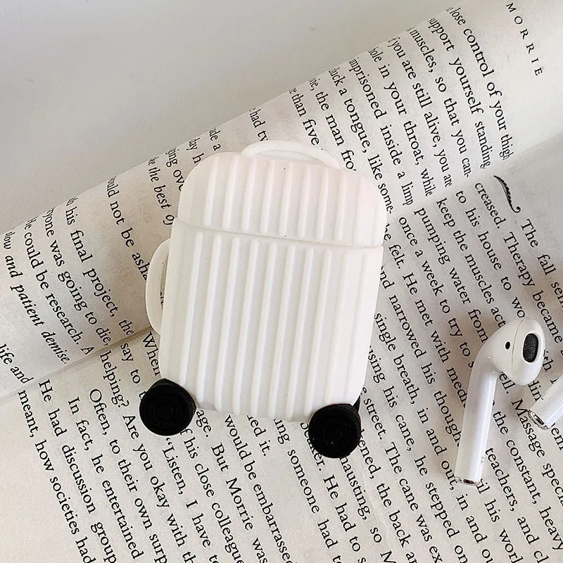 VOZRO беспроводной Bluetooth чехол для наушников для Apple Airpods силиконовый зарядный чехол для наушников Защитный чехол для Airpods - Цвет: White