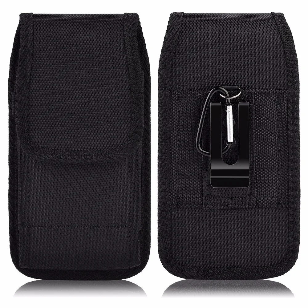 Nylon 6.3 Inch Phone Pouch Case Belt Clip Loop Holster For Samsung