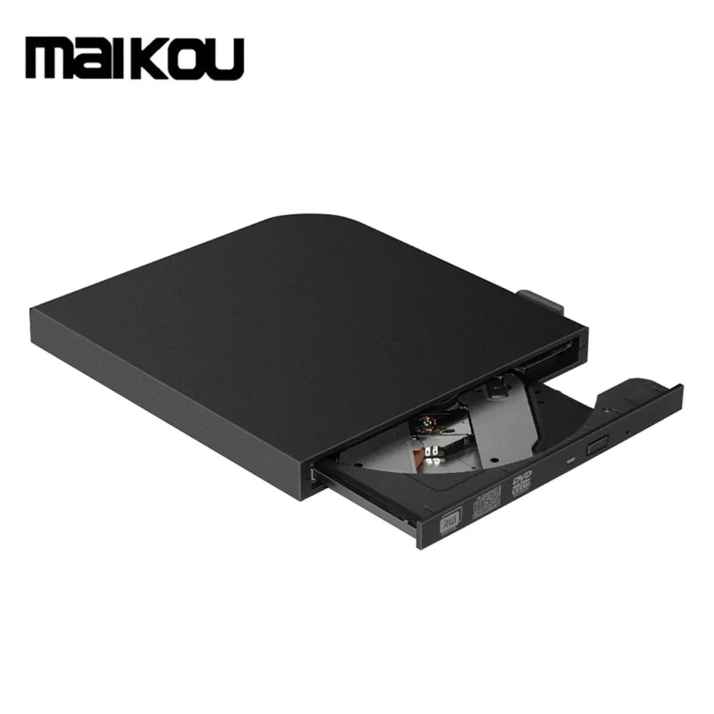 MAIKOU USB 3,0 type-C Внешний оптический привод высокоскоростной CD DVD rom плеер DVD RW ГОРЕЛКА ридер писатель рекордер-черный