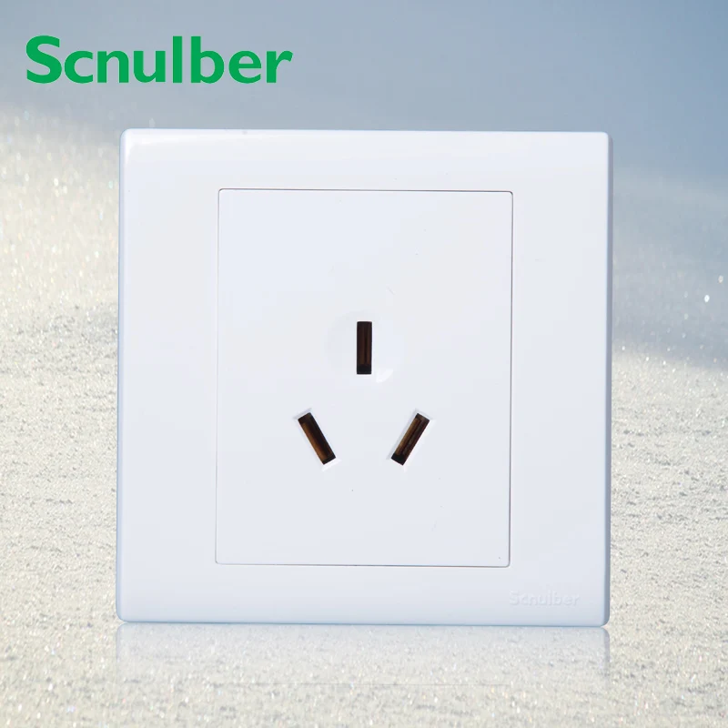 86*86mm air conditioner 250v power wall panel 3 poles 16A socket outlet