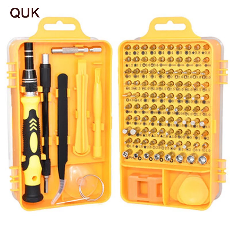 

QUK Precision Screwdriver Set 110 In 1Multi-function Screwdriver Phone Repair Tools Computer Digital Electronic Device Hand Tool