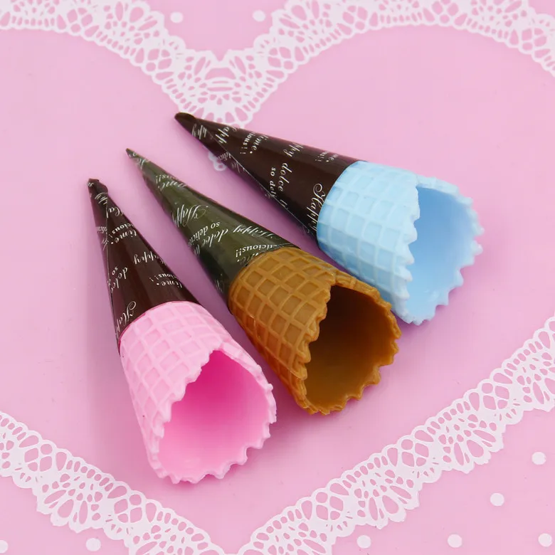3Pcs 7CM Simulation Food PVC Plastic Crafts Fake Ice-cream Kids Kitchen Pretend Play Props Photography Toys