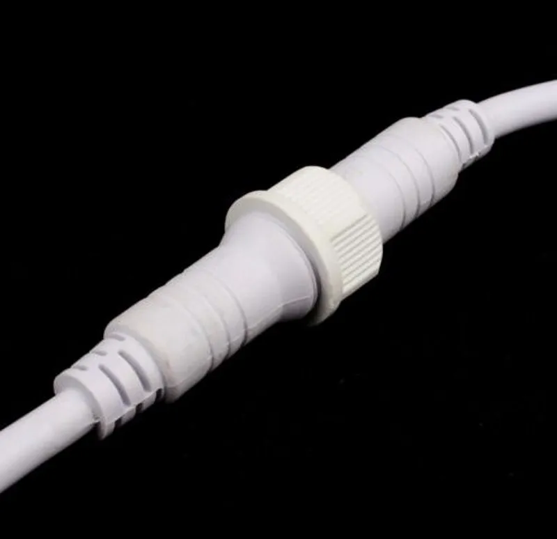 Lote à Prova Cabo de Linha de Fio Pares Dwaterproof Água Conector 2pin 3pin 4pin 0.3 Mm2 Macho & Fêmea Led Ip68 Selo Branco Preto Claro 50 –