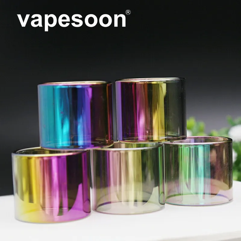 VapeSoon сменная Радужная стеклянная трубка для SMOK Stick V8 Start Kit TFV8 BIG BABY 5 мл бак|tank glass