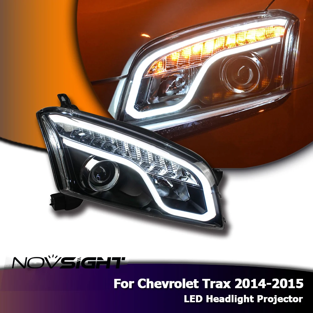 

NOVSIGHT 2X LED Headlights Projector Assembly DRL Fog Light Car Light Assembly For Chevrolet Tracker 2014-2015
