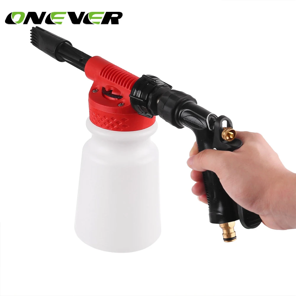 

Onever Multifunctional Car Cleaning Foam Gun Washing Foamaster Gun Water Soap Shampoo Sprayer 900ml for Van Motorcycle Vehicle