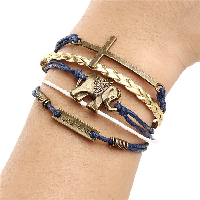 2016-New-Vintage-Multilayer-leather-Cross-Bracelet-Tower-Heart-Owl-Infinity-Bracelets-Jewelry-Men-Charm-Women