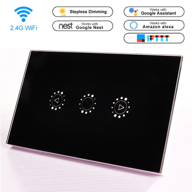 

Smart Touch light switch Bulb Dimmer Led Dimmer 220V/110V Ewelink Wifi Dimmer Switch work With Amazon Alexa Google Assistant