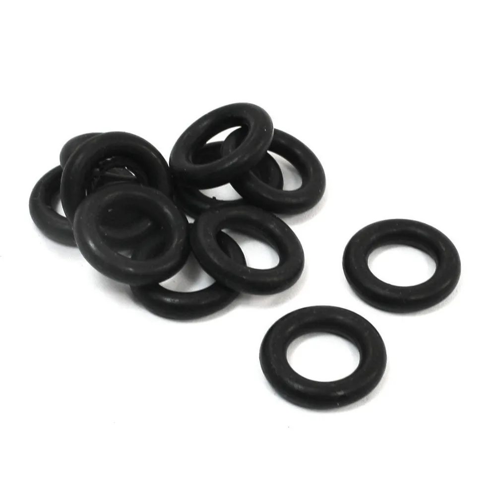 10Pcs 19mm OD 4mm Thick Black Rubber O Ring Sealing Washer Replacement