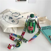 Аксессуары для путешествий ремни для бутылок напитков портативная бутылка для воды наплечный ремень веревка кунжута уличная Snoopy детская бутылка ремень