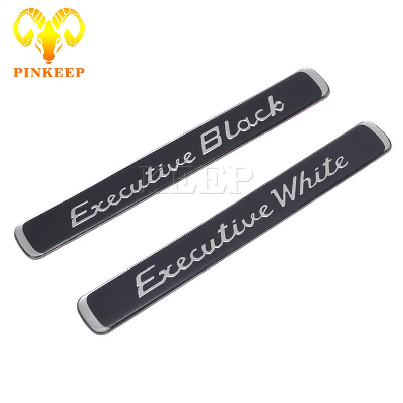 

Car Sticker Auto Badge Emblem Decal For Mercedes BMW Audi Ford VW Nissan Toyota Skoda Executive Black White Styling Accessories