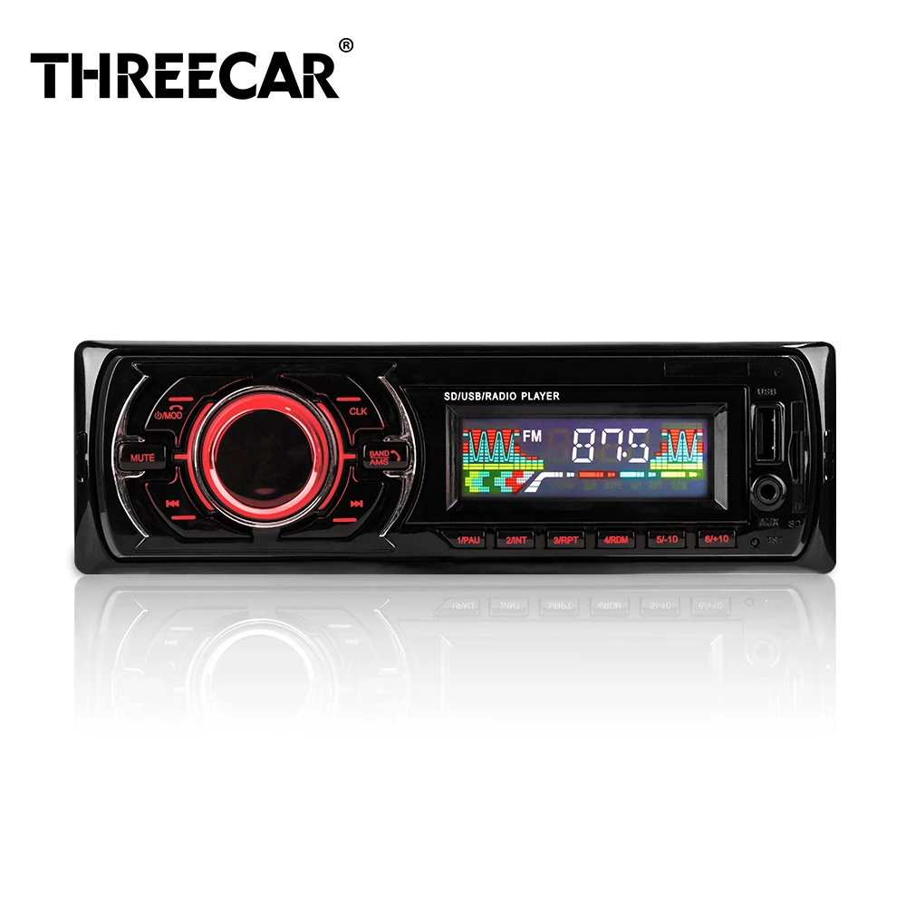 

Mp3 Car Stereo With FM Car Mp3 Player Plug-In Card 12V MP3 Player Handfree 1 DIN Autoradio USB/AUX Audio Music Player Car Radios