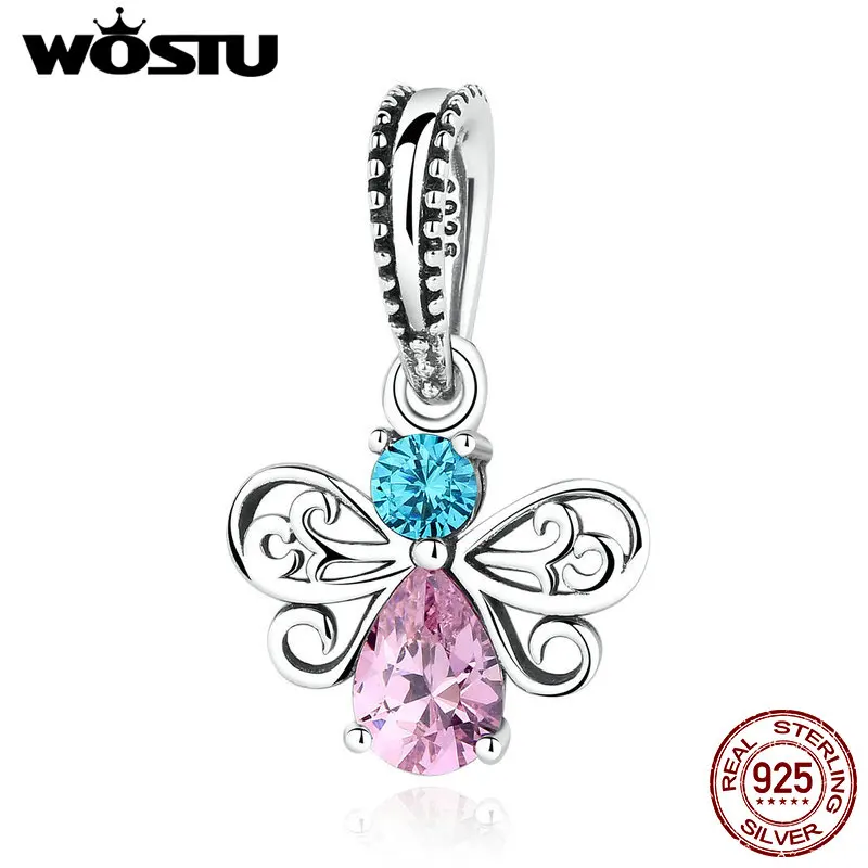 Подвеска Шарм из серебра 100% пробы в виде пчелы|dangle charms|charm beebee charm |