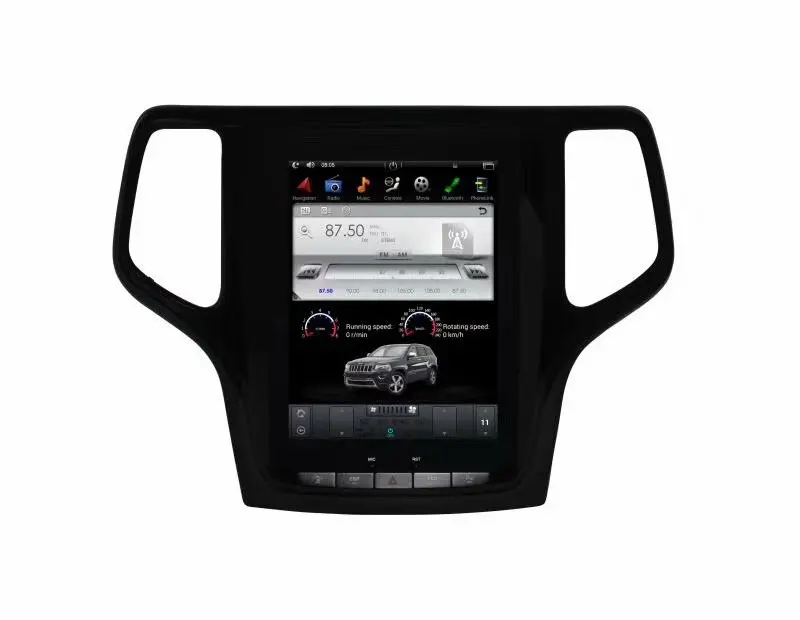 10," Tesla стиль android 7,12 автомобильный DVD мультимедийный плеер для Jeep Grand Cherokee с gps навигацией bluetooth wifi