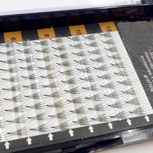 Высокое Качество 4D 0,07 ресницы 11 мм длина один поднос ресница ручной работы расширение прививки ресниц естественные кудри