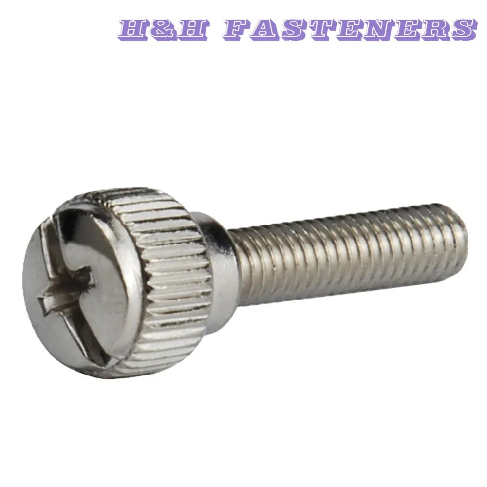 M4 Thumb Screws Shoulder Type Metric (Thread Dia. 4.0mm) Knurled Head