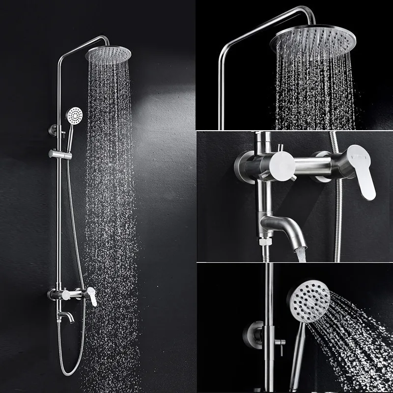 GFmark Multifunction Shower Set SUS304 Stainless Steel Wall Mounted