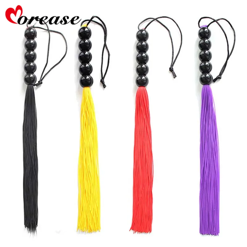 Силиконовая плетка для шлепков Фетиш эротическая секс игрушка бондажа Flogger пар